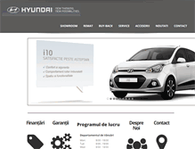 Tablet Screenshot of hyundai-sibiu.ro